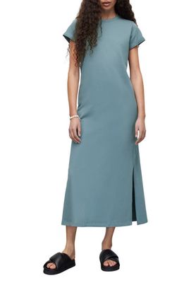AllSaints Anna Cotton Dress in Blue Slate