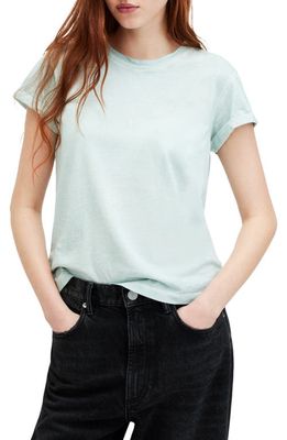 AllSaints Anna Cotton T-Shirt in Crystal Blue