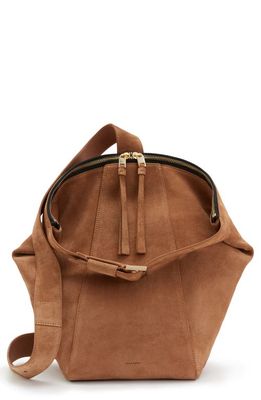 AllSaints Anouck Sling Leather Backpack in Palisade Tan