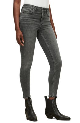 AllSaints April Skinny Jeans in Dark Grey