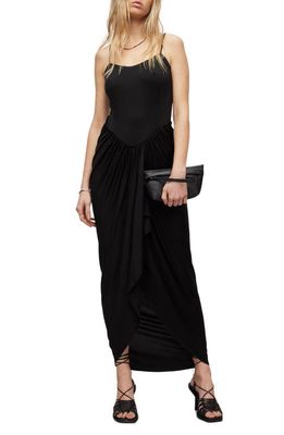 AllSaints Aurelia Sleeveless Dress in Black