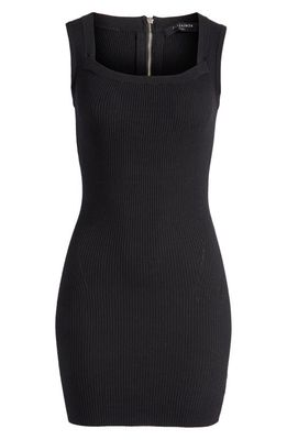AllSaints Bardi Rib Minidress in Black