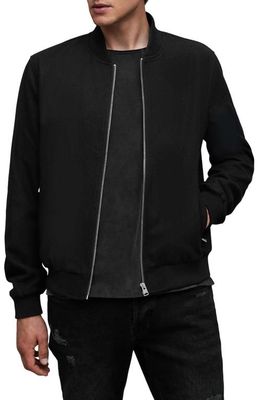 AllSaints Bardsley Bomber Jacket in Black