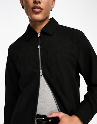 AllSaints Barrow jacket in black