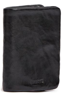 AllSaints Bartlett Leather Wallet in Black