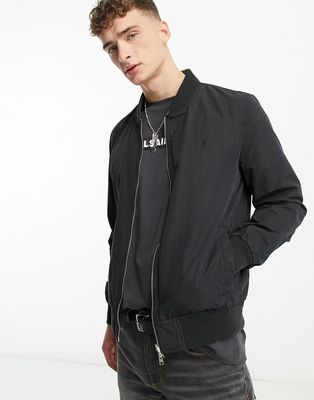 AllSaints Bassett Leo reversible bomber jacket black/khaki-Blue