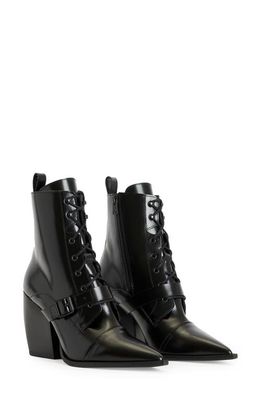 AllSaints Bianca Pointed Toe Bootie in Black