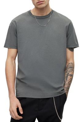 AllSaints Bodhi Cotton T-Shirt in Stereo Grey