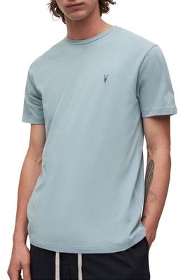 AllSaints Brace Tonic Organic Cotton T-Shirt in Cloudy Blue