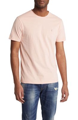 AllSaints Brace Tonic Organic Cotton T-Shirt in Dahlia Pink