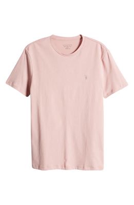 AllSaints Brace Tonic Slim Fit Cotton T-Shirt in Bloom Pink