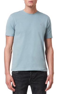 AllSaints Brace Tonic Slim Fit Cotton T-Shirt in Chilled Blue