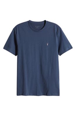 AllSaints Brace Tonic Slim Fit Cotton T-Shirt in Lakehouse Blue