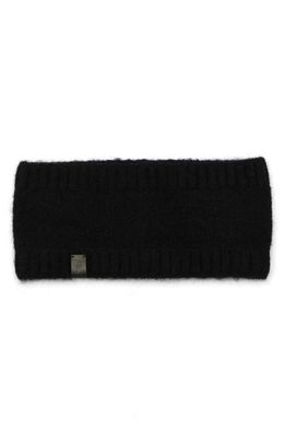 AllSaints Brushed Knit Headband in Black