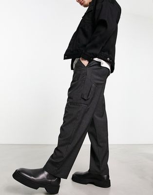 AllSaints Cairo tapered pants in charcoal-Gray
