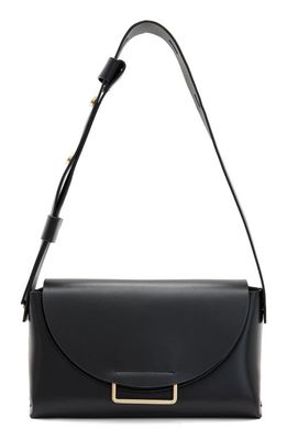 AllSaints Celeste Leather Crossbody Bag in Black