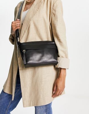 AllSaints Colette crossbody bag in black