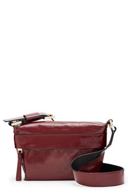 AllSaints Colette Leather Crossbody Bag in Liquid Red