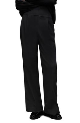 AllSaints Comet Pleated Trousers in Black