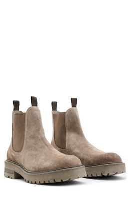 AllSaints Driver Chelsea Boot in Taupe