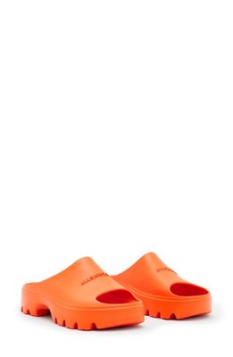 AllSaints Eclipse Flatform Slide Sandal in Orange