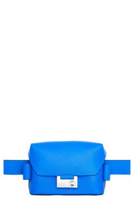 AllSaints Frankie Leather Crossbody Bag in Cala Blue
