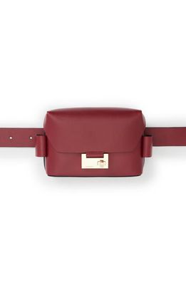 AllSaints Frankie Leather Crossbody Bag in Red