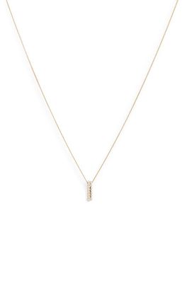 AllSaints Imitation Pearl Oval Pendant Necklace in Pearl/Gold