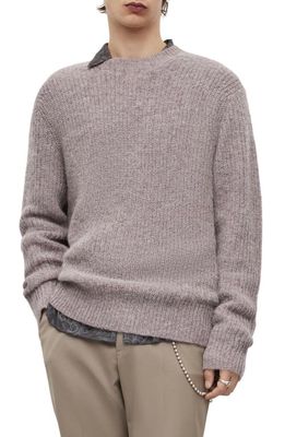 AllSaints Jaz Alpaca & Wool Blend Sweater in Washed Lilac