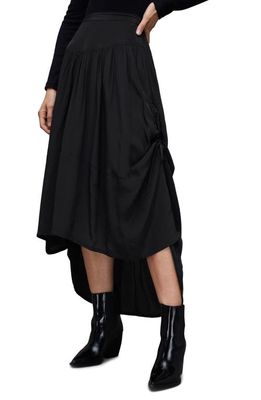 AllSaints Kaye High-Low Skirt in Black