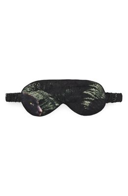 AllSaints Kim Tencel Lyocell & Silk Sleep Mask in Jungle Green