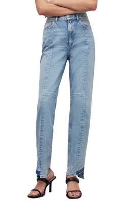 AllSaints Kym High Waist Straight Leg Jeans in Vintage Indigo