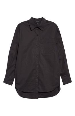 AllSaints Laurie Organic Cotton Shirt in Black