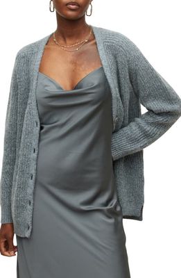 AllSaints Leanne Shine Cardigan in Grey Marl