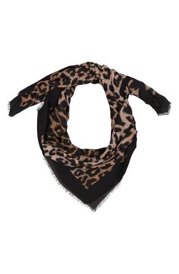 AllSaints Leppo Large Square Scarf in Brown