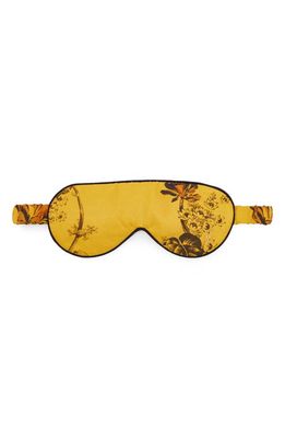 AllSaints Lilly Tencel Lyocell & Silk Sleep Mask in Gold