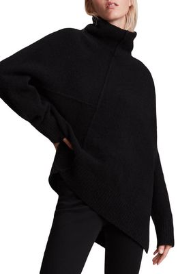 AllSaints Lock Mock Neck Sweater in Black