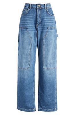 AllSaints Mia Carpenter Jeans in Mid Indigo