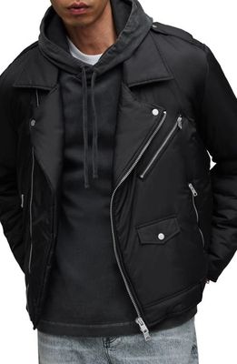 AllSaints Miller Biker Jacket in Black