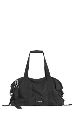AllSaints Mito Recycled Polyester Weekend Bag in Black