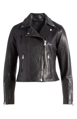 AllSaints Neve Leather Moto Jacket in Black
