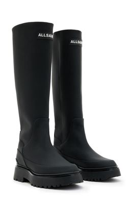 AllSaints Octavia Knee High Boot in Black