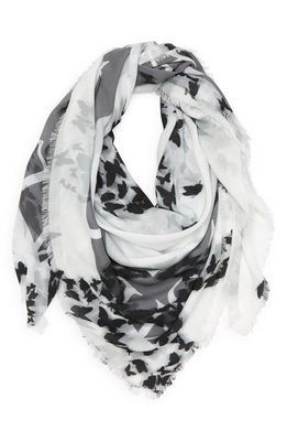 AllSaints Orsino Large Square Scarf in White