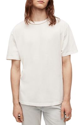 AllSaints Otto Cotton Crewneck T-Shirt in Chalk White