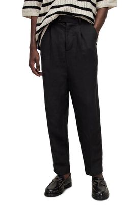 AllSaints Pace Tapered Trousers in Black