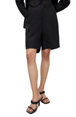 AllSaints Petra Longline Shorts in Black