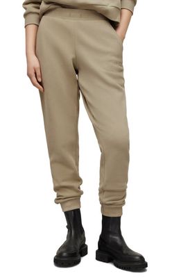 AllSaints Pippa Embroidered Logo Cotton Blend Sweatpants in Pistachio Green