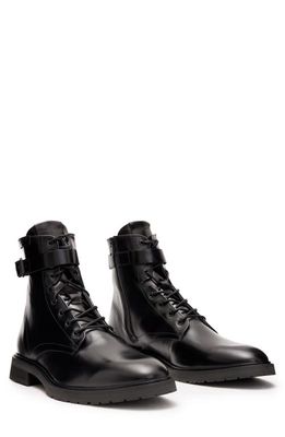 AllSaints Porter Buckle Boot in Black