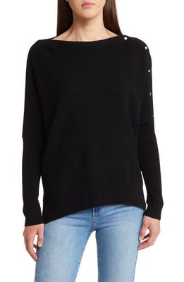 AllSaints Raven Wool & Cashmere Sweater in Black