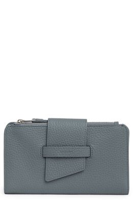 AllSaints Ray Leather Wallet in Alfar Blue